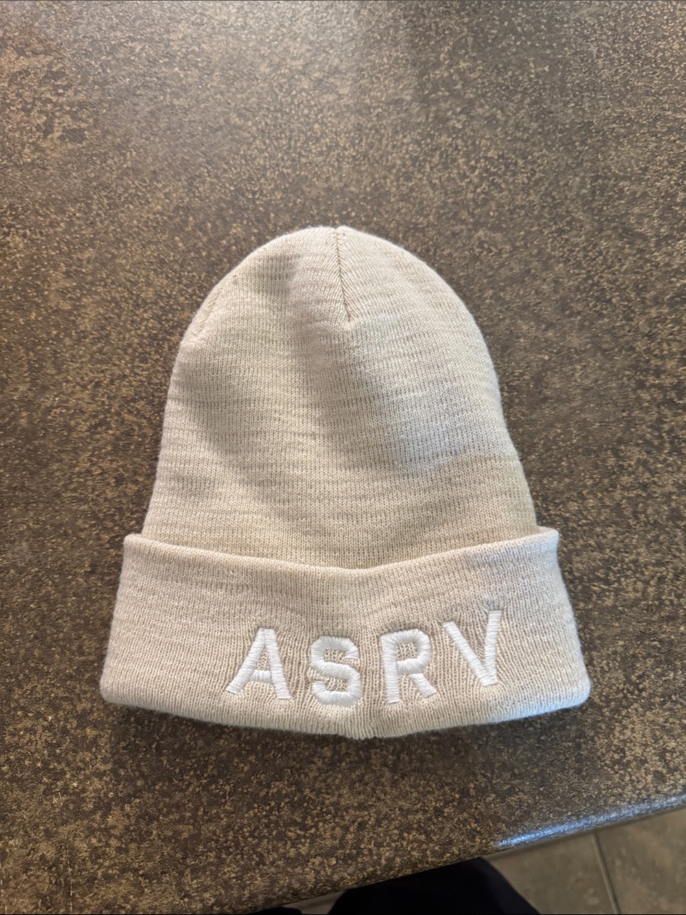 ASRV Beige Knit Beanie - Cozy Winter Hat